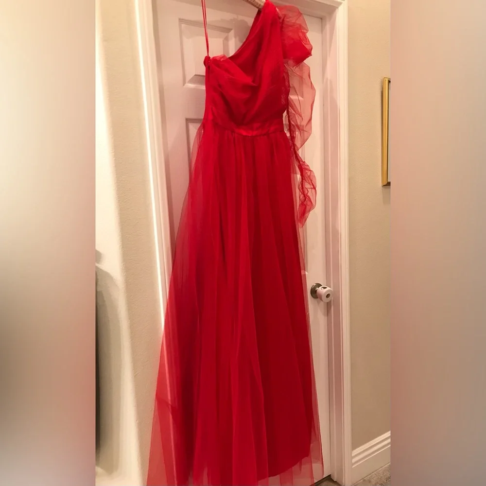 Rubber Ducky brand new ‘Ritz’ gown in red tulle, size Large - Picture 5 of 8